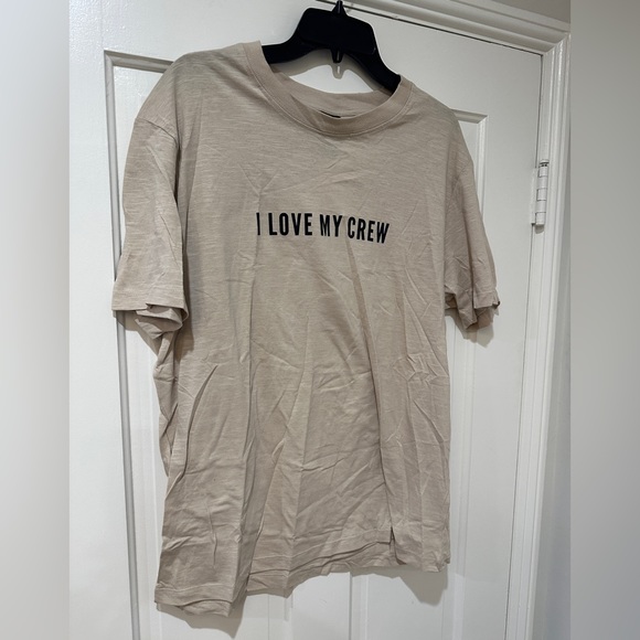 H & M women’s men’s I LOVE MY CREW graphic tee shirt top short sleeve - Picture 9 of 9